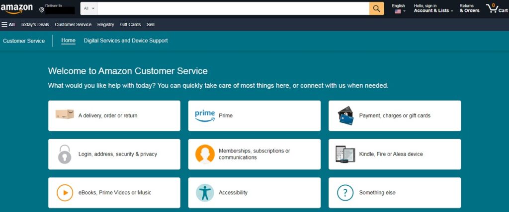 amazon customer service