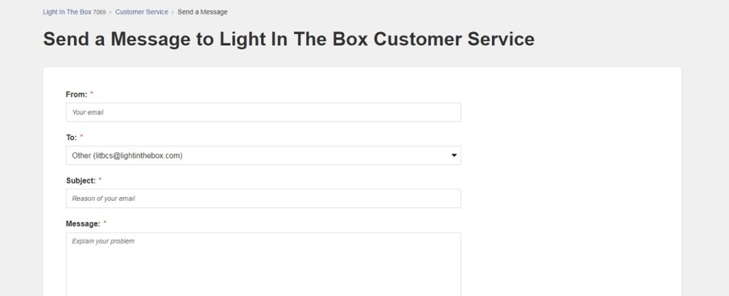 LITB customer service email