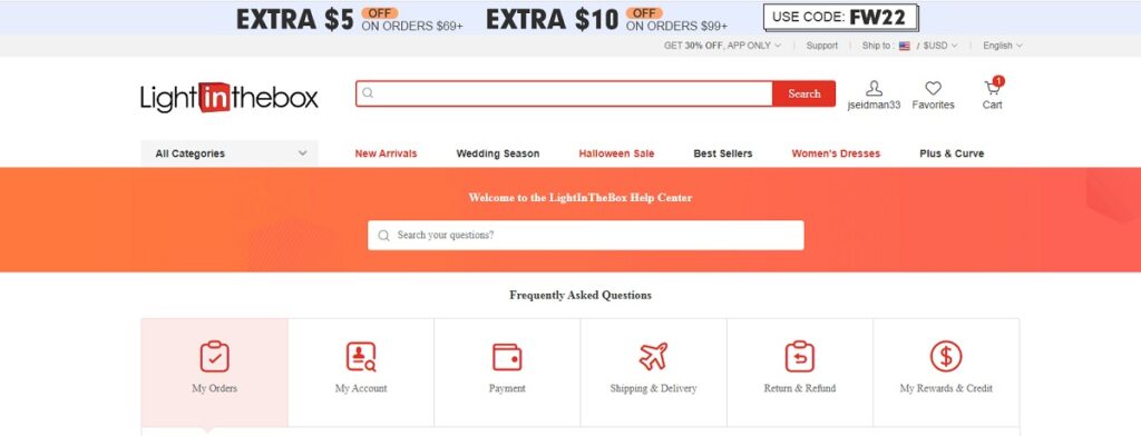 LITB customer service page