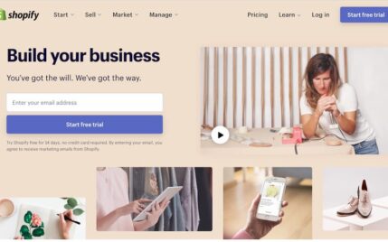 Shopify Home Page