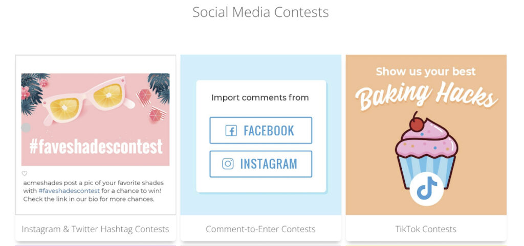 ShortStack Social Media Contests
