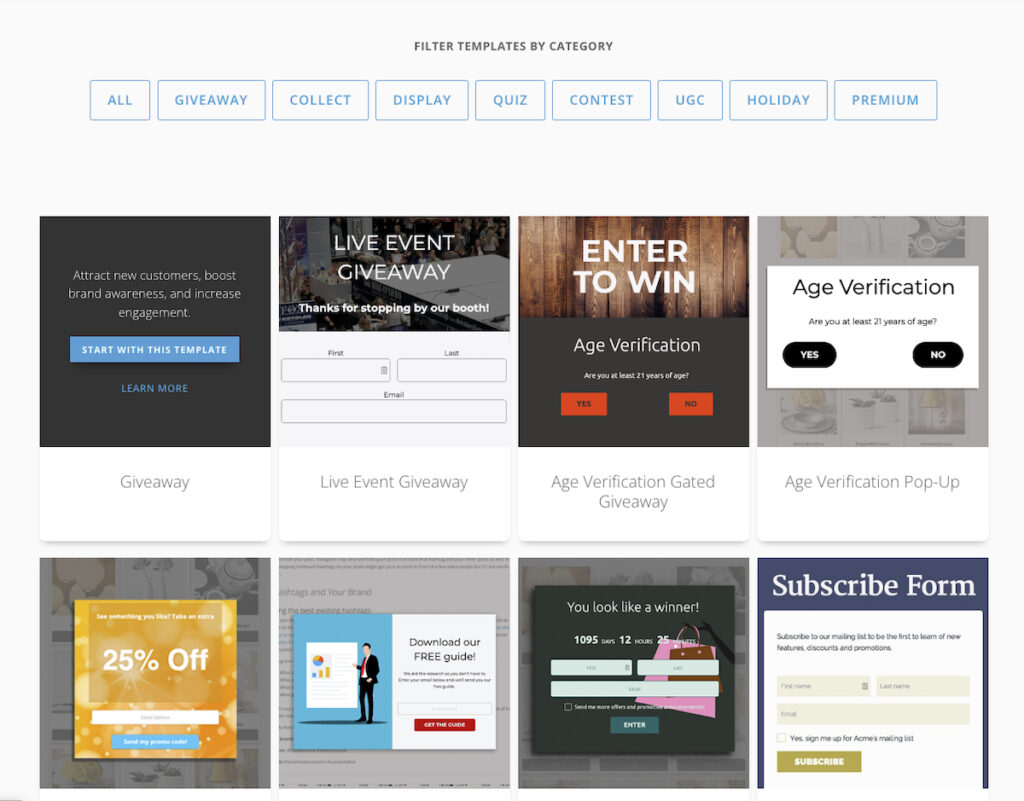 ShortStack templates