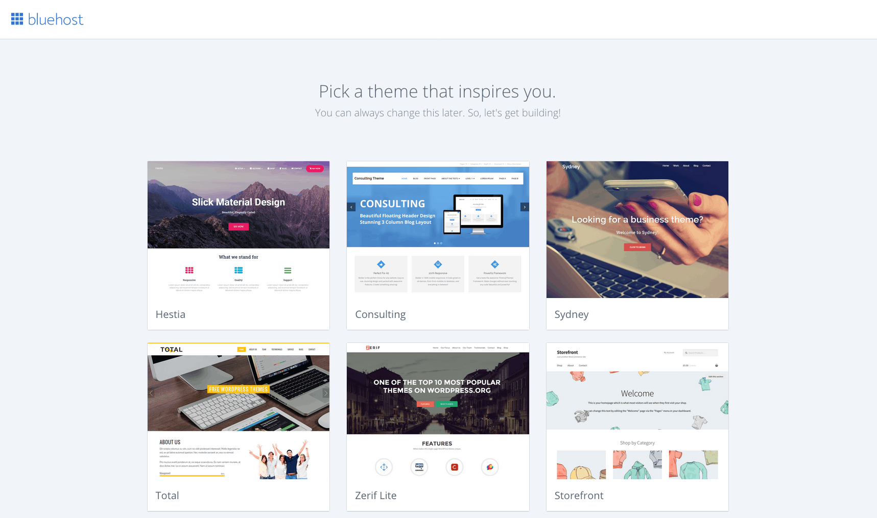 bluerock choose a theme