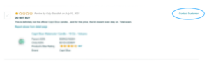How to delete amazon review