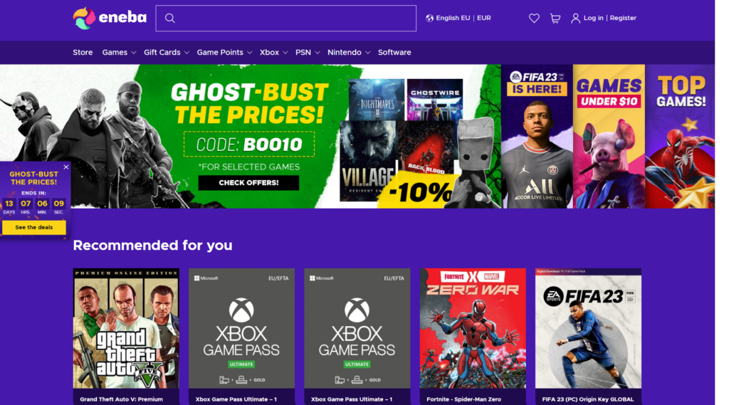Eneba Main Page